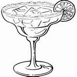 Margarita Glass Lime Clipart Drawing Coloring Sketch Drawn Ice Cup Glasses Recipes Template Clipartmag sketch template