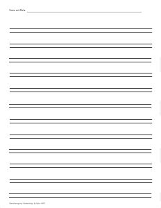 double  printable paper printable paper lined handwriting paper