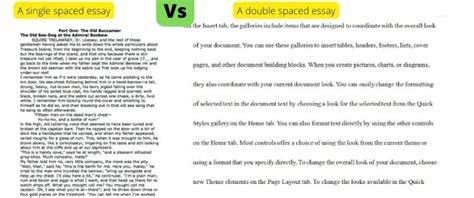 single spaced essay    spacing size  word