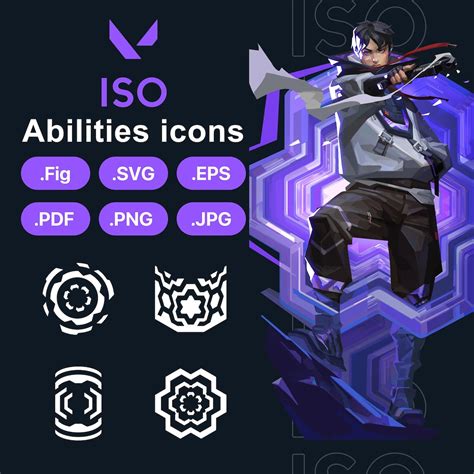 valorant iso agent abilities icons svg png eps  figma vector logo