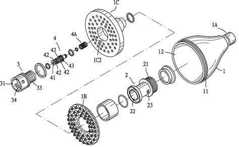 patent  shower head structure google patents
