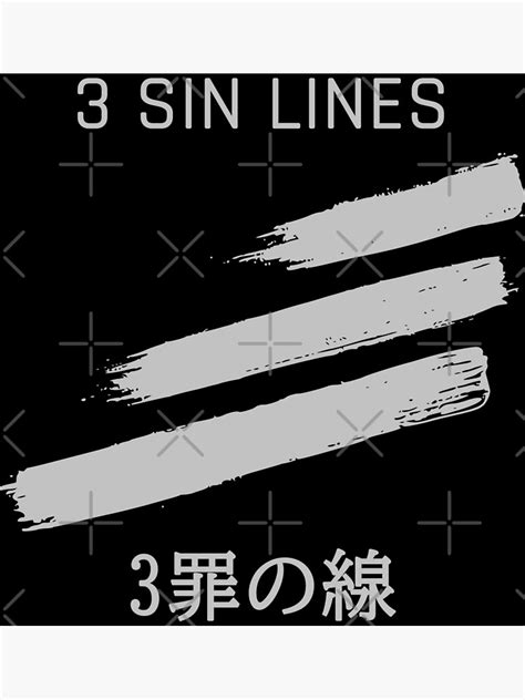 sin lines poster  sale  fireseed josh redbubble
