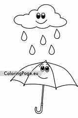 Umbrella Coloringpage sketch template
