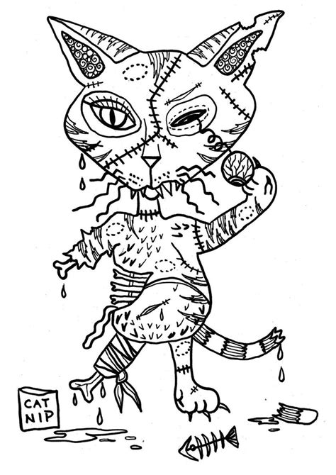 zombie dog coloring page coloring pages