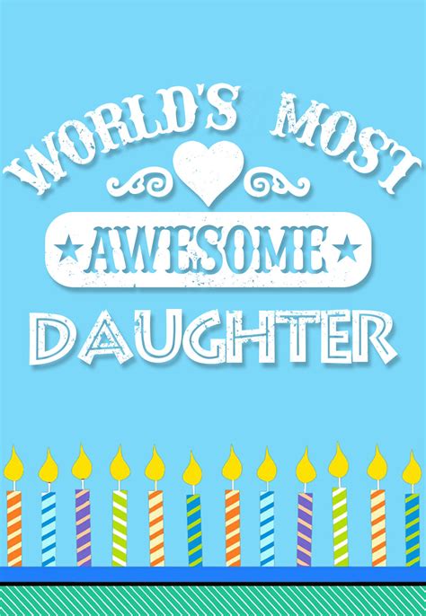 printable birthday cards  celebrate  daughter