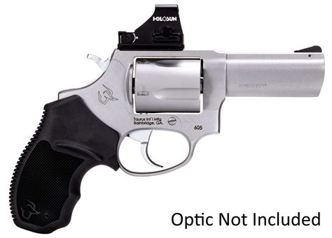 taurus  toro revolver stainless  mag  barrel  rubber grip includes optic