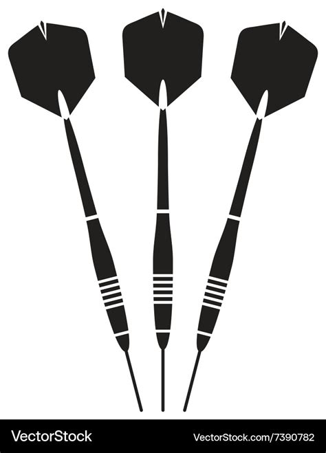 darts royalty  vector image vectorstock