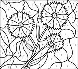 Cornflower Coloring Hard Color Number Flowers Coloritbynumbers Printable по номерам Designlooter Book страниц цвет для печати Hidden источник Printables sketch template