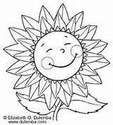 Solstice Litha Sunshine Sunflowers Dulemba sketch template