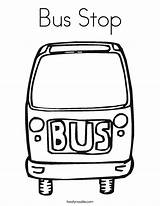Coloring Bus Stop Pages City Ride Transportation Outline Kids Print Netart Twistynoodle Built California Usa Favorites Login Add Noodle sketch template