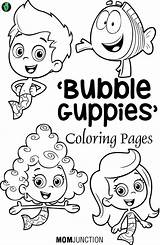 Bubble Coloring Pages Printable Guppies Nick Jr Victorious Kids Sheets Baby Print Birthday Sheet Dory Colouring Color Momjunction Guppy Justice sketch template