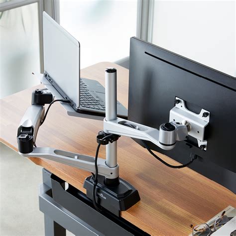 monitor arm laptop stand laptop mount vari home office setup desk home office design