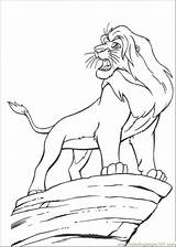 Simba Lion King Coloring Pages Printable Color Mufasa Scar Cartoons sketch template