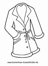 Mantel Kleidung Malvorlagen Wintermantel Ausdrucken Bekleidung sketch template