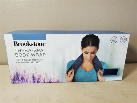 brookstone thera spa body wrap hot cold therapy lavender infused