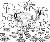 Coloring Hive Book Stock Bees Kids sketch template