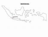 Map Coloring Indonesian Indonesia Pages Template sketch template
