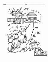 Coloring Contest Halloween sketch template