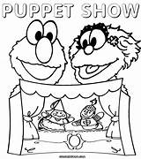 Coloring Theater Puppet Pages Show Book Library Popular Clipart Print Colorings sketch template