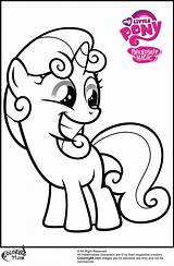 Coloring Pages Belle Sweetie Pony Mlp Little Cutie Mark Crusaders Printable Color Print Printables Getcolorings Getdrawings Teamcolors Choose Board sketch template