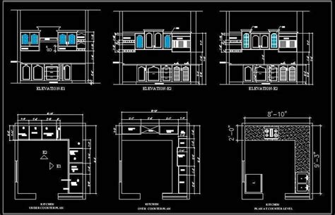 L Shape Modular Kitchen Design Autocad Dwg Plan N Design In 2020