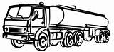 Citerne Fuel Sketch Croquis Schets Vrachtwagen sketch template