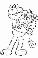 Elmo Coloring Pages Sesame Street Kids Printable Cartoon Lovers Educativeprintable Educative Sheets Library sketch template