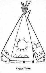 Teepee Coloring Printable Native American Color Patterns Pages Kids Crafts Beading Getcolorings Embroidery Craft Thanksgiving Parade Cabin Getdrawings Choose Board sketch template