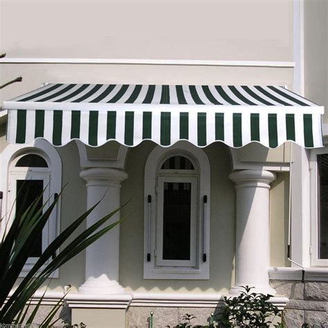 manual retractable awning  heavy duty cloth specially designed  breathe