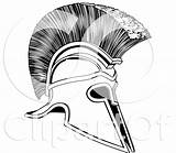 Helmet Spartan Samurai Getdrawings Spartiate Casque Corinthian Trojan sketch template