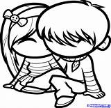 Cute Coloring Draw Drawings Easy Drawing Pages Boyfriend Step Cartoon People Kids Things Simple Emo Couple Collection Clipart Getdrawings Sketches sketch template