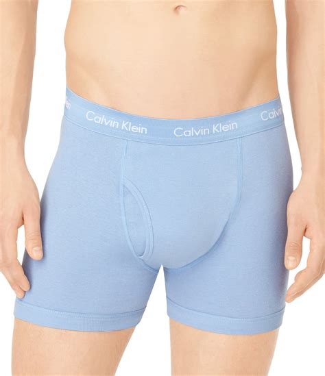 Lyst Calvin Klein Cotton Classic 3 Pack Boxer Briefs In Blue For Men