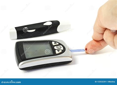 blood monitor stock image image  drop closeup glucose