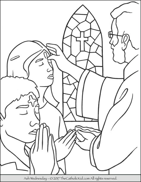 lent ash wednesday coloring page cross coloring page easter