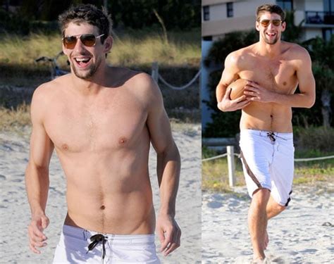 shirtless photos of michael phelps on the beach popsugar celebrity