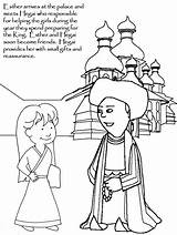 Coloring Pages Esther Bible Queen Story King Kids Clip Children Colouring Popular Book Advertisement sketch template