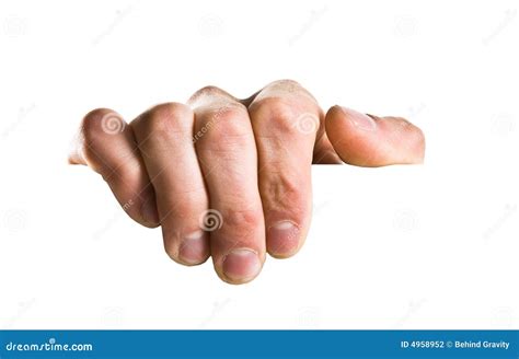 hand holding  sign stock photography image