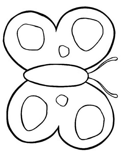 butterfly coloring pages  preschool kids learning activity