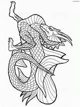 Coloring Dragon Pages Sea Dragons Chinese Library Edupics Knights sketch template