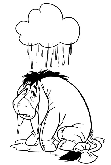 printable eeyore coloring pages coloringmecom