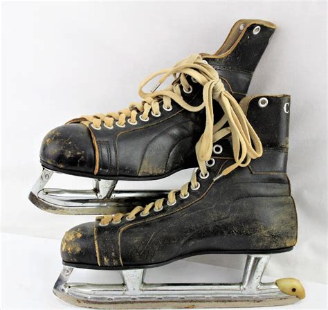vintage skates canadian ccm hockey skates christmas decor