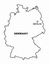 Germany Coloring Pages Printable Map Landmarks Sketch Template Easy Books sketch template