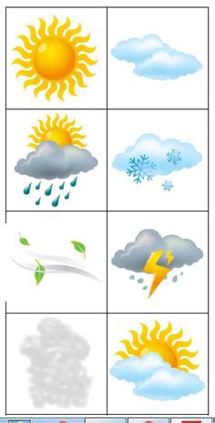 printable weather symbols pre  weather preschool weather