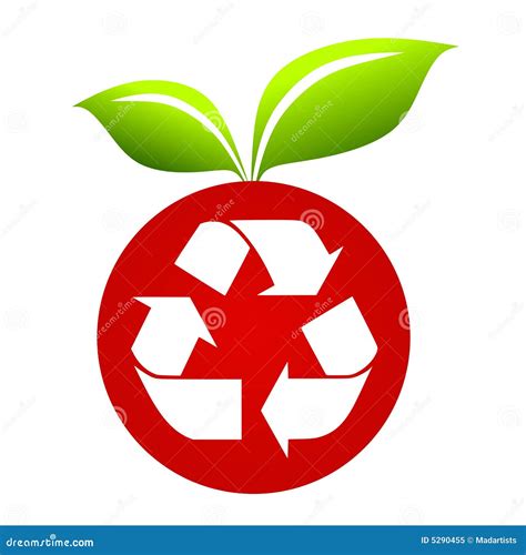 recycle symbol  apple stock illustration illustration  environmental