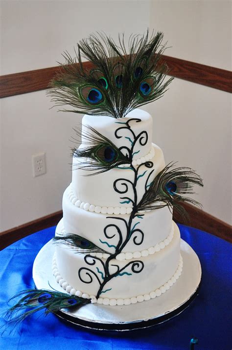 Doodlepie Cakes Peacock Wedding Cake