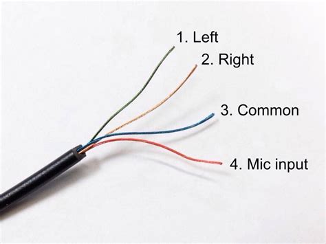 headphone mic wiring diagram