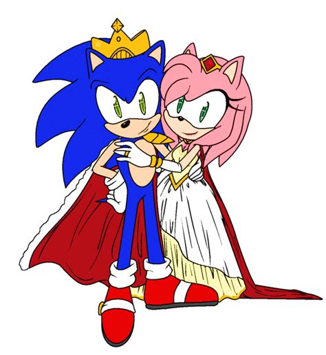 Commission King Sonic And Queen Amy By Sherryblossom Commission For