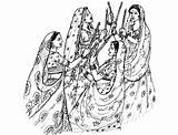 Coloring Indian Woman Adult Pages Tradition Bollywood Sail India Dance Adults Coloriage Colouring Printable Dessin Mahal Taj Adulte Outline Drawings sketch template