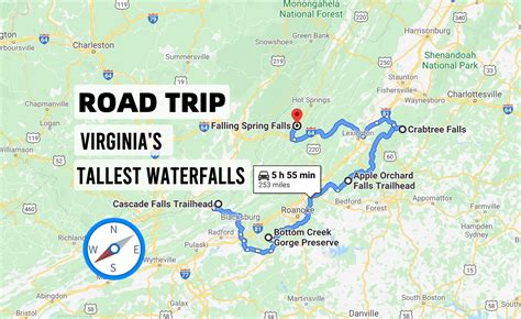 explore  tallest waterfalls  virginia   waterfall road trip