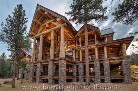 custom log homes picture gallery bc canada